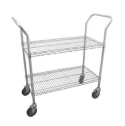 Carro de malla metálica